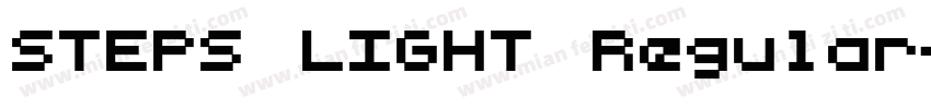 STEPS LIGHT Regular字体转换